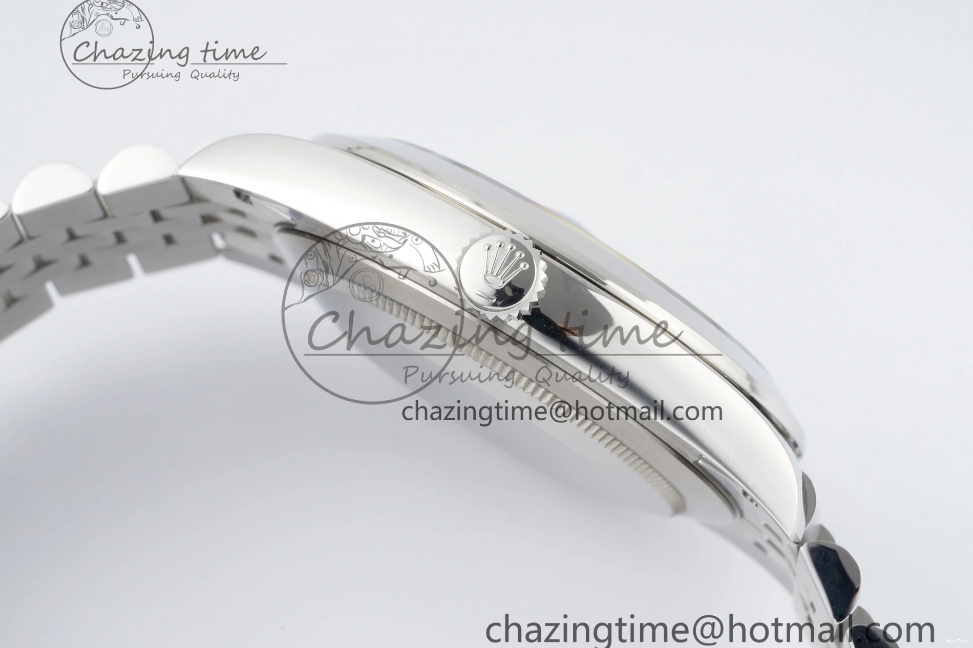 MiroTime 0508 RelaxedFit DateJust 41 SS Polished Bezel KING 1:1 Best Edition 904L Steel White Stick Dial on Jubilee Bracelet VR 2160